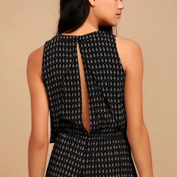 Lulus black print romper - Picture 4 of 5